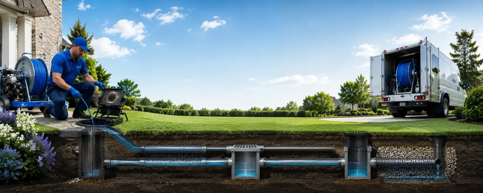 Outdoor drain cleaning information for Elbert, WV